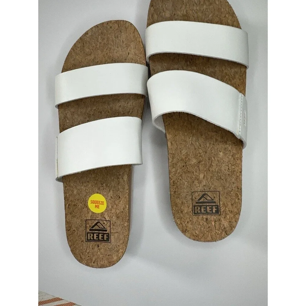 REEF  Vista Hi Platform Sandal Women's White Size 9 NWOT REEF